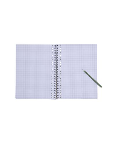 collegebloks zwart A4 geruit 10mm - 3 stuks - 14102928 - HEMA