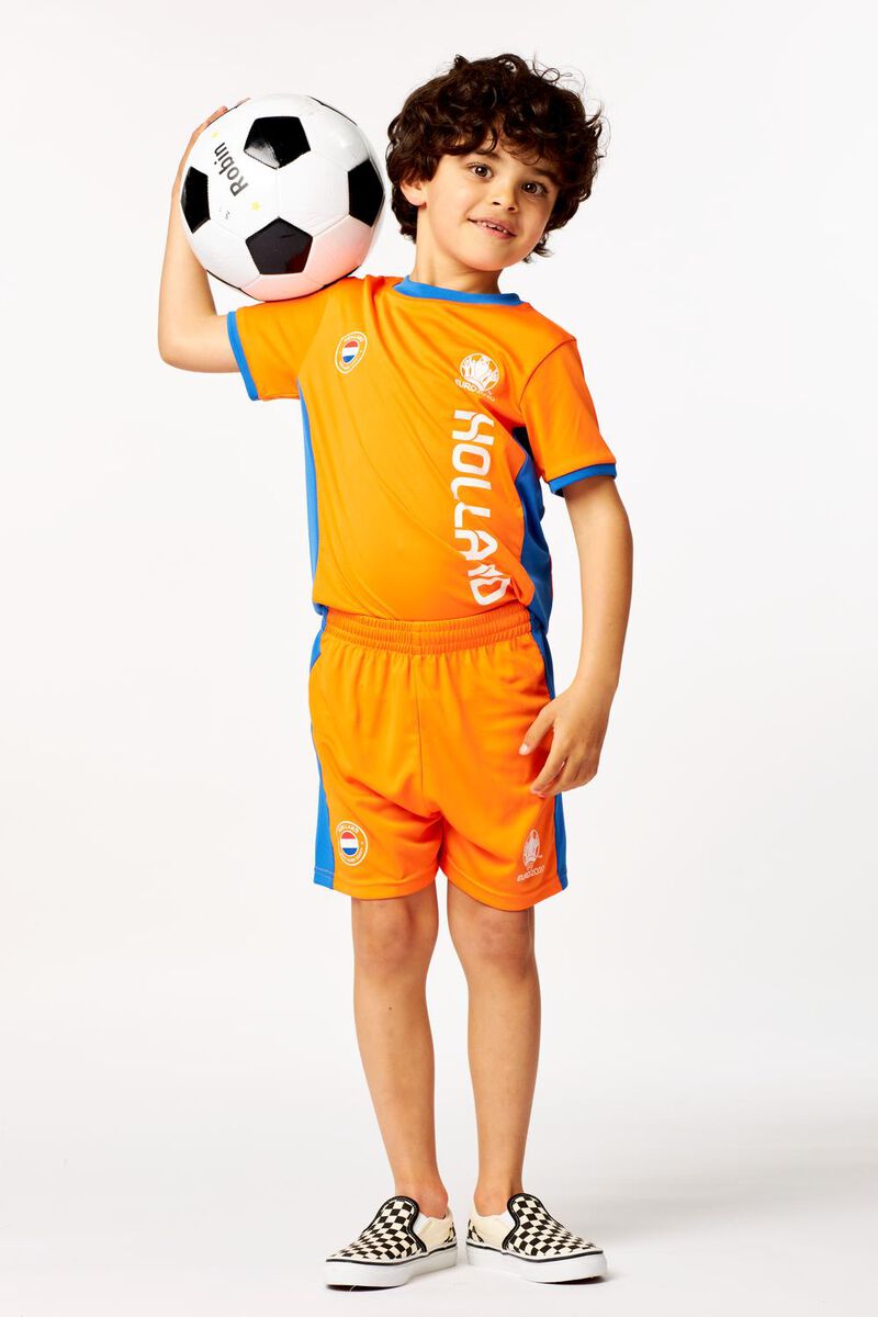 Stout Handschrift Leesbaarheid EK voetbal kinder t-shirt oranje - HEMA