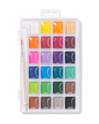 aquarelverfset 25-delig - 60720081 - HEMA