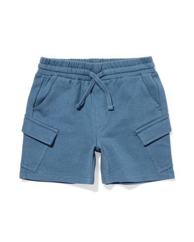 kinder cargo sweatshort donkerblauw donkerblauw - 30793210DARKBLUE - HEMA