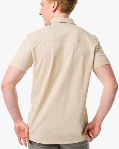 heren overhemd piqué beige L - 2116226 - HEMA