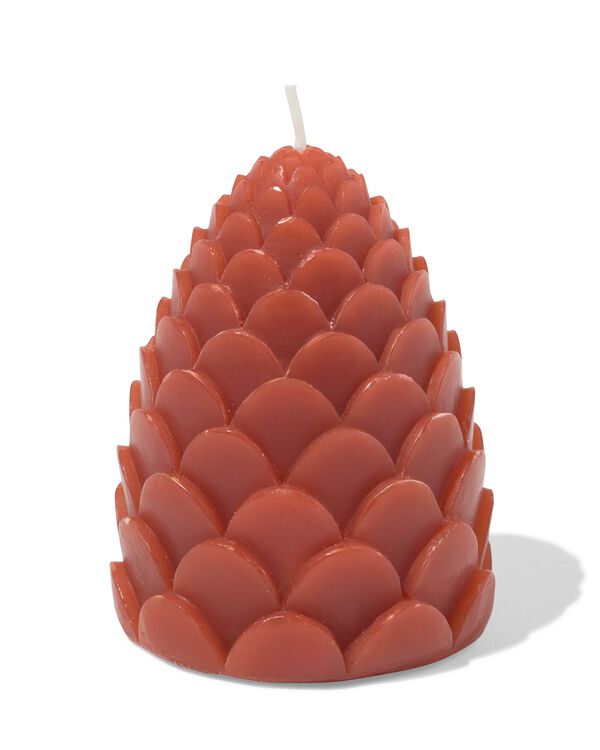 kaars dennenappel 7.7x10cm  - 25200398 - HEMA