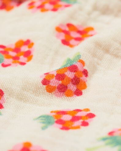 babyjurk mousseline framboos ecru ecru - 33089160ECRU - HEMA