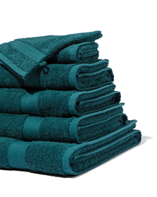 handdoeken - zware kwaliteit donkergroen - 1000015170 - HEMA