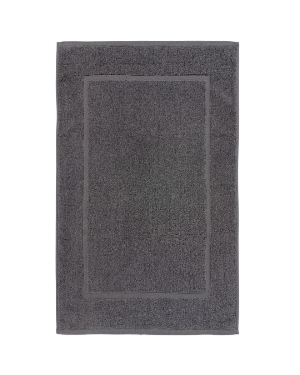badmat 50x80 zware kwaliteit donkergrijs - 5250008 - HEMA