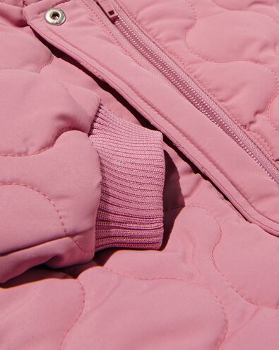 baby gewatteerde jas met capuchon roze roze - 1000032015 - HEMA