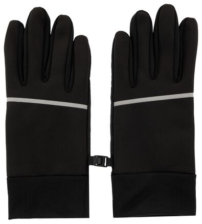 heren handschoenen softshell met touchscreen zwart - 1000028961 - HEMA