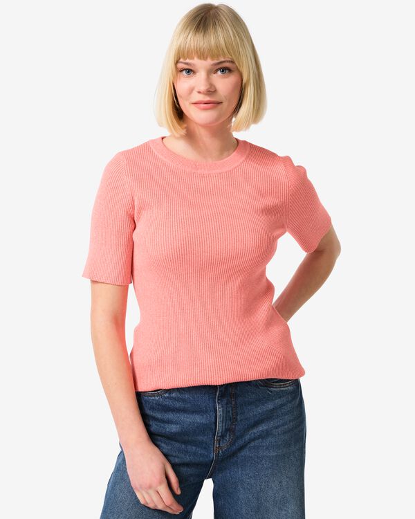 dames trui Louisa lichtoranje lichtoranje - 36299585LIGHTORANGE - HEMA