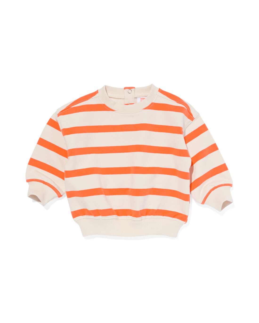 HEMA Baby Sweater Strepen Oranje (oranje)