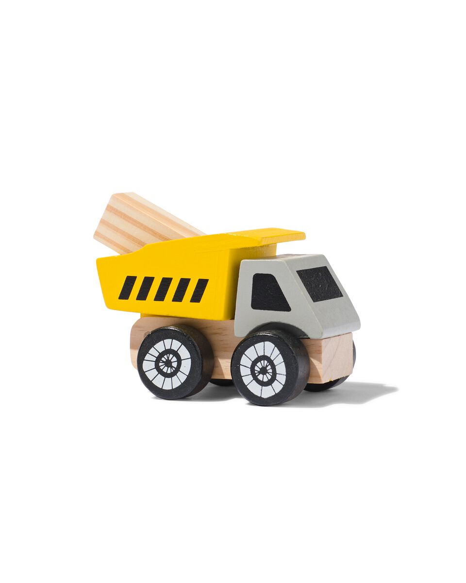 Matron Fobie Eeuwigdurend truck hout mini 5.5x11x7.5 - HEMA