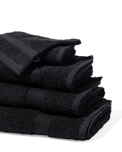 handdoek 70x140 zware kwaliteit zwart zwart handdoek 70 x 140 - 5210137 - HEMA