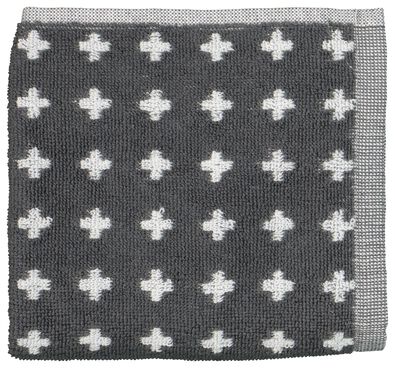 keukendoek - 50 x 50 - katoen - grijs kruisjes - 5400167 - HEMA