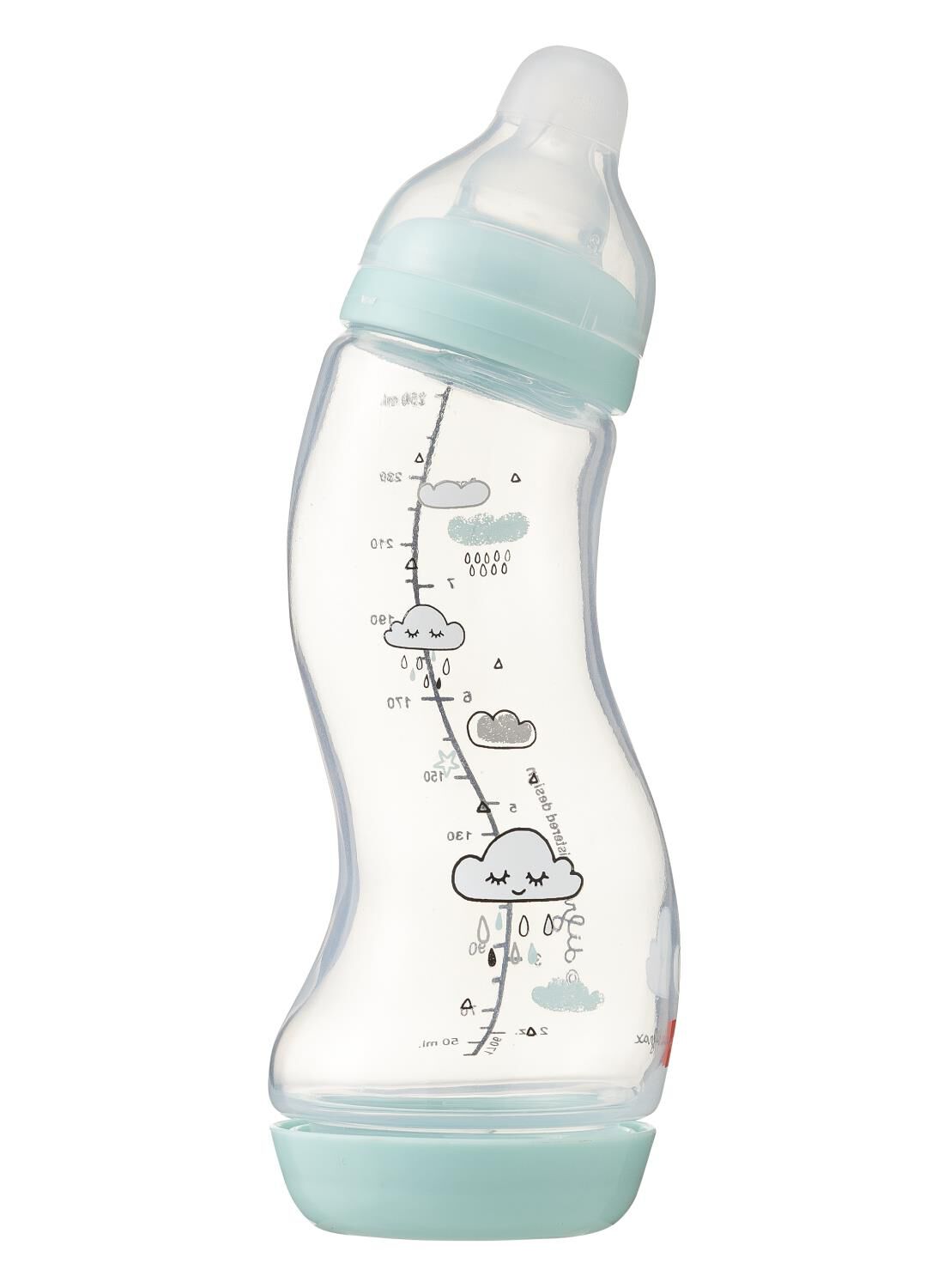Difrax Baby Anti-koliek S-fles 250 Ml (vert menthe)
