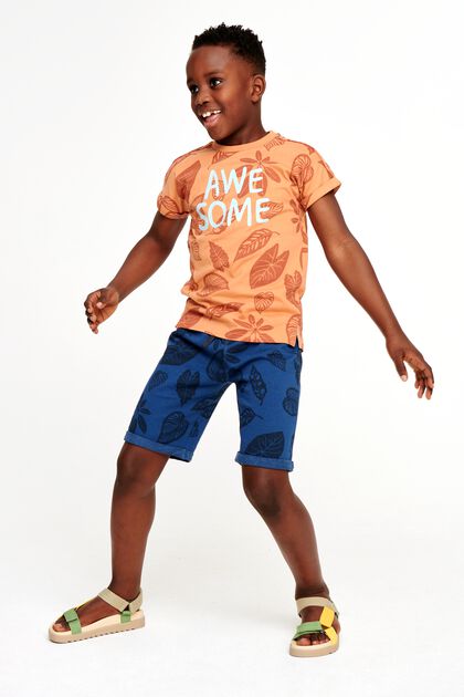 kinder sweatshorts - 2 stuks donkerblauw - 1000027178 - HEMA