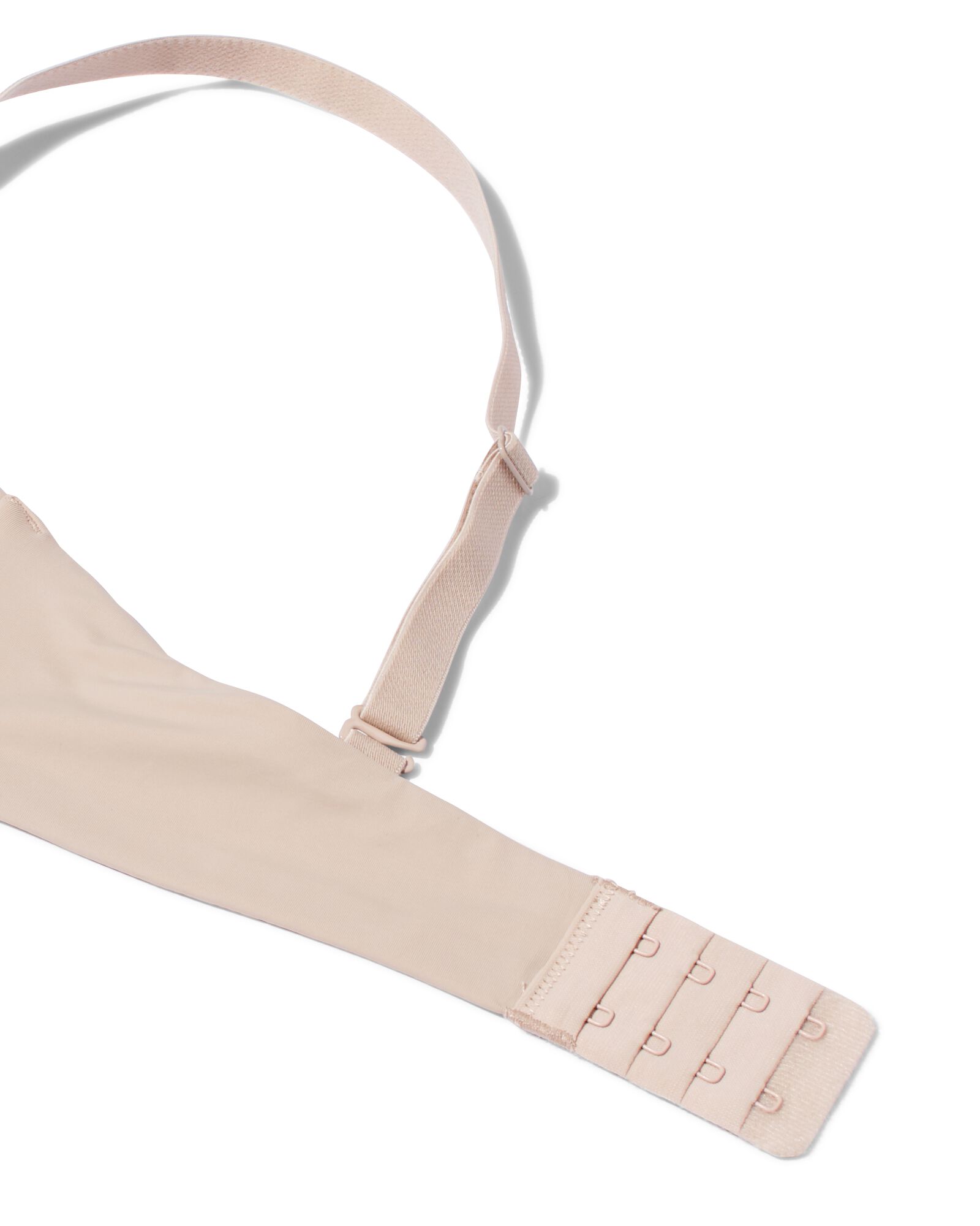 voorgevormde bh zonder beugel recycled/micro beige 80B - 21821484 - HEMA