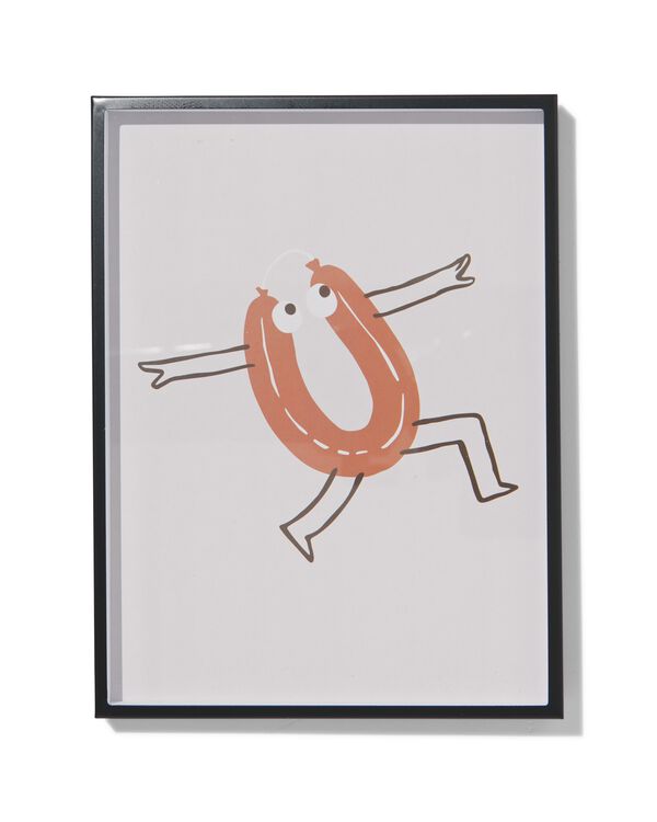 fotolijst - metaal - zwart - dunne rand 15 x 20 - 1000015227 - HEMA