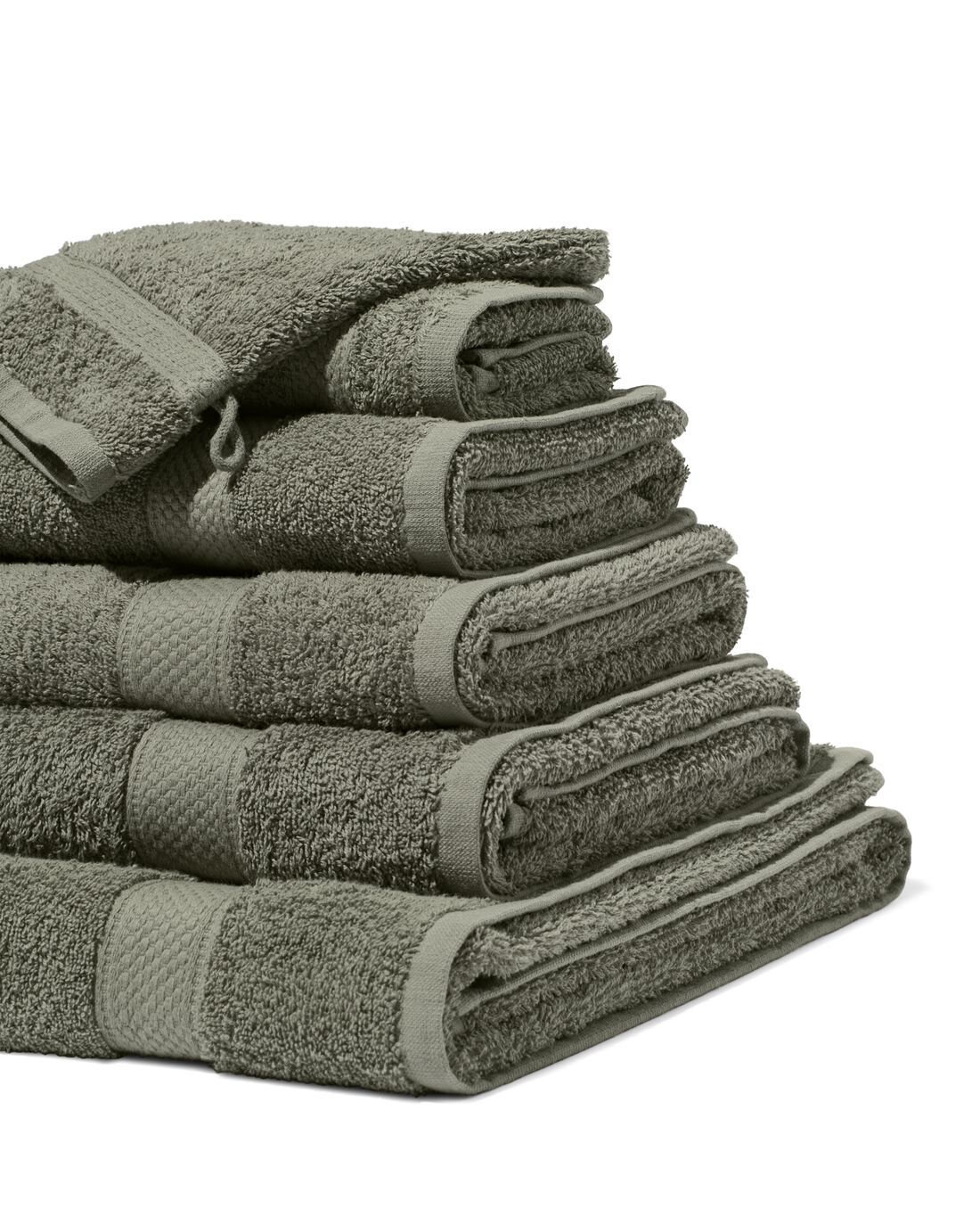 HEMA Handdoeken Zware Kwaliteit Legergroen (legergroen)