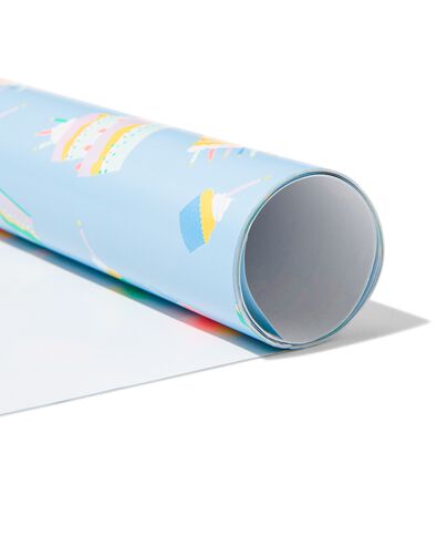 cadeaupapier 200x70 verjaardagstaart - 14720054 - HEMA