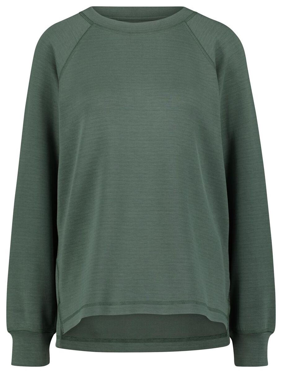 dames lounge sweater Nova groen - 1000028482 - HEMA