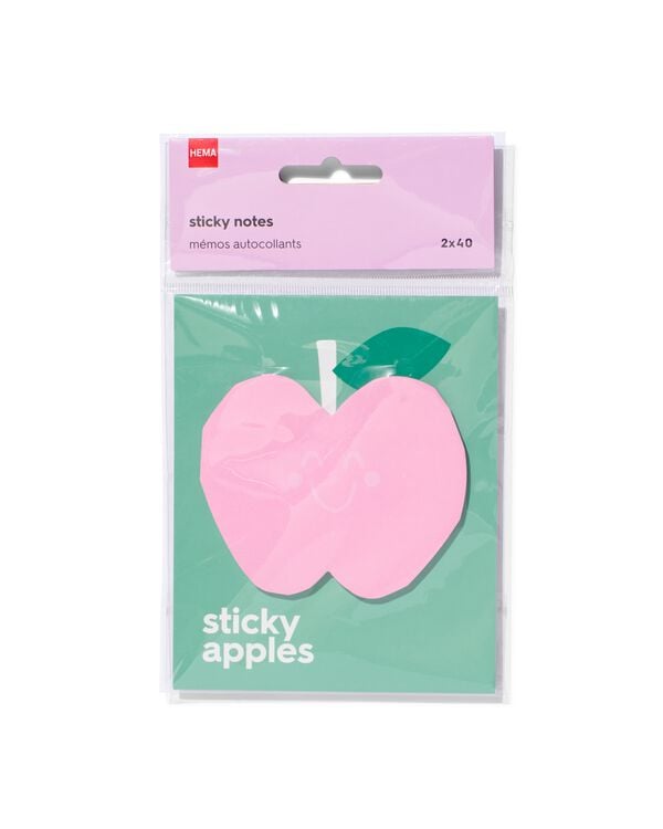 sticky notes blok fruit - 2 stuks - 14130153 - HEMA