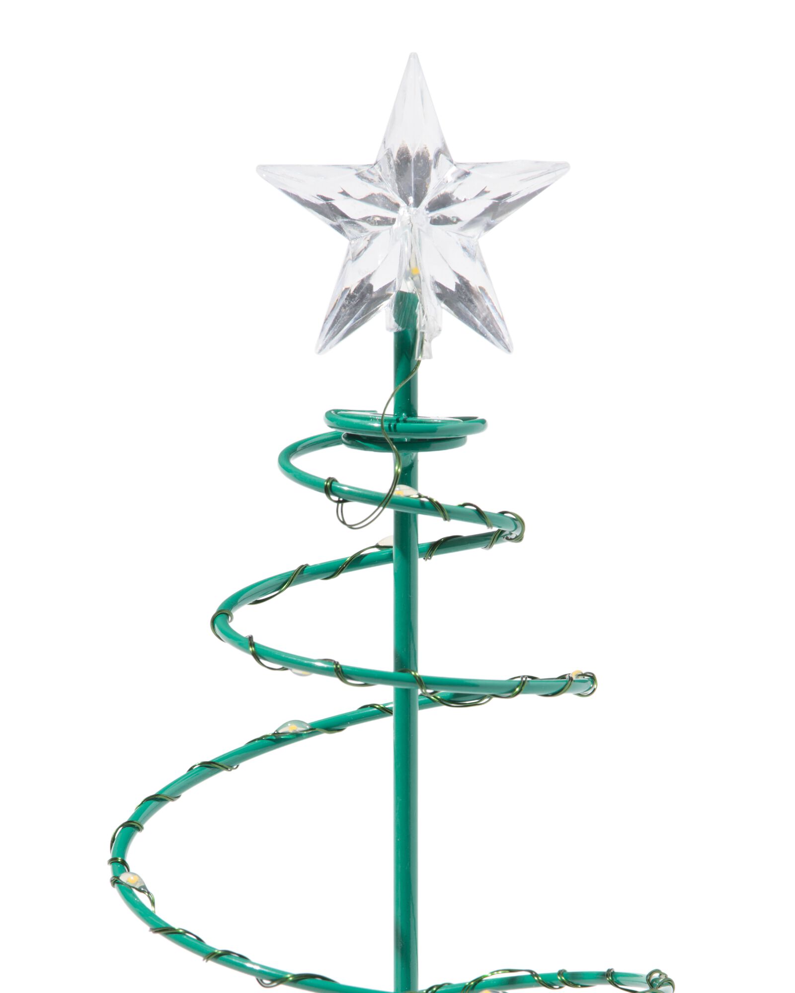 kerstboom ⌀20x40cm spiraal met 30 led lampjes  - 25500147 - HEMA