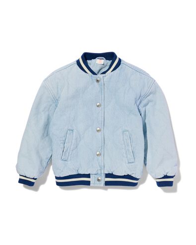 kinder bomberjack denim lichtblauw lichtblauw - 30831114LIGHTBLUE - HEMA