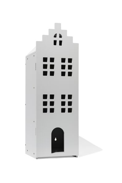 houten grachtenpand 24.5x25x75 grijs - 15130162 - HEMA houten grachtenpand 24.5x25x75 grijs - 15130162 - HEMA