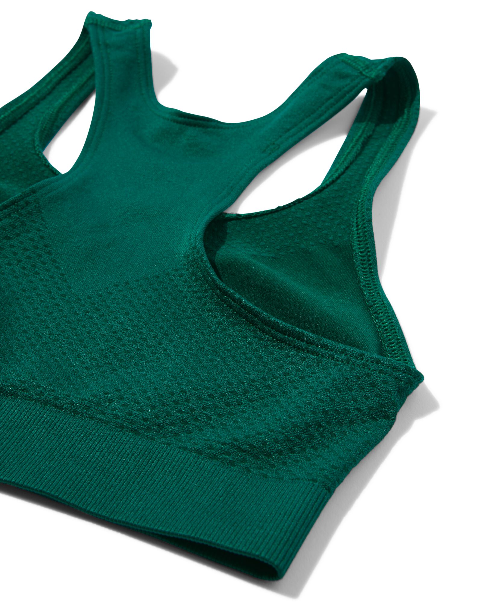 kinder sporttop naadloos donkergroen donkergroen - 21700108DARKGREEN - HEMA