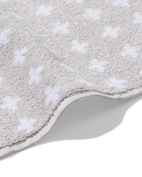 Penetratie Blauwdruk Mislukking handdoek - zware kwaliteit - 50x100 - lichtgrijs wit kruisje - HEMA
