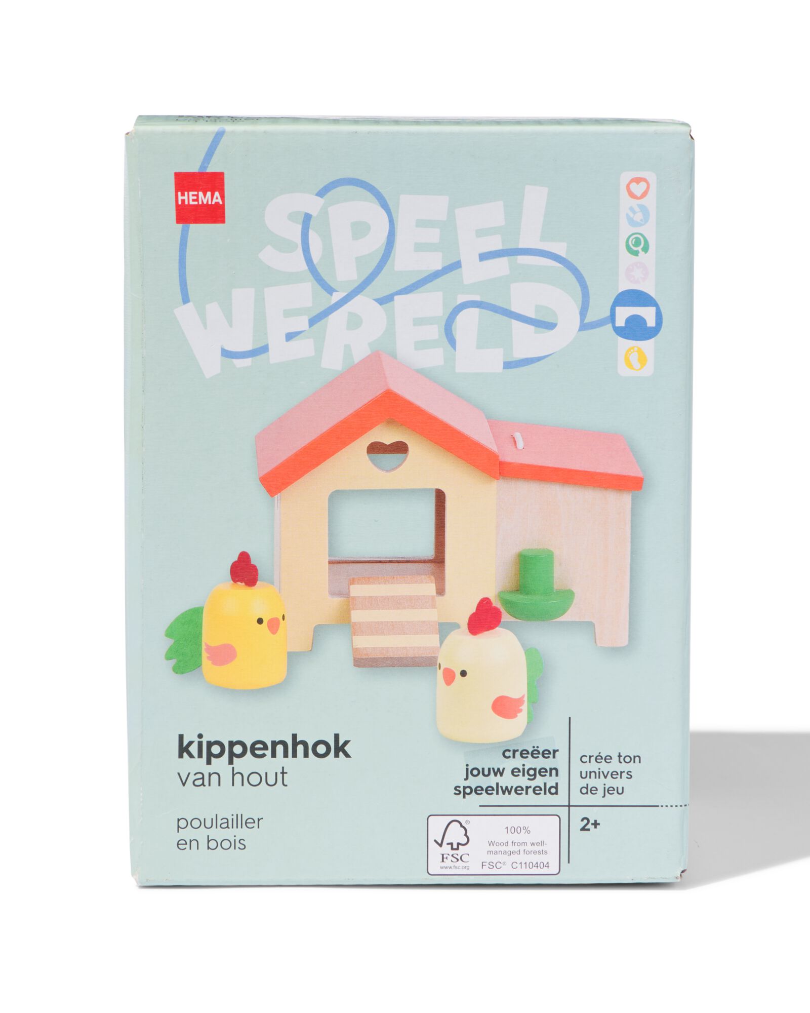 kippenhok hout 4-delig - 15140145 - HEMA