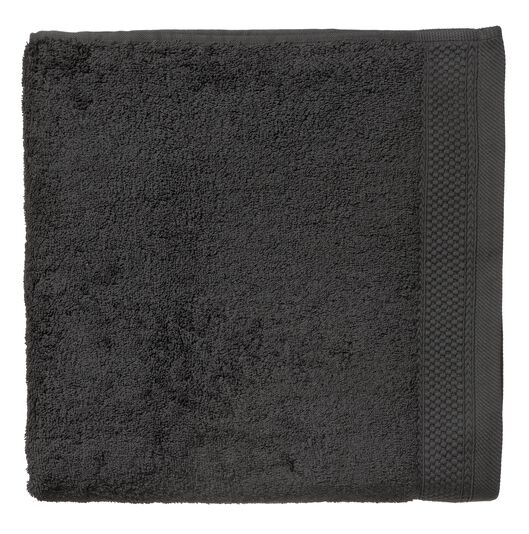 handdoek - 70 x 140 cm - hotelkwaliteit - donkergrijs - 5217015 - HEMA