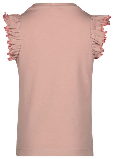 kinder t-shirt ruffle roze - 1000023276 - HEMA