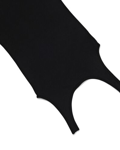 dameshemd katoen zwart XXL - 19681006 - HEMA