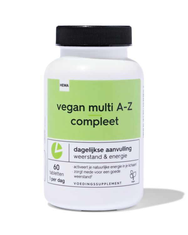 vitamine vegan multi A-Z compleet 60 stuks  - 11402370 - HEMA
