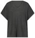 dames lounge shirt zwart M - 23410088 - HEMA
