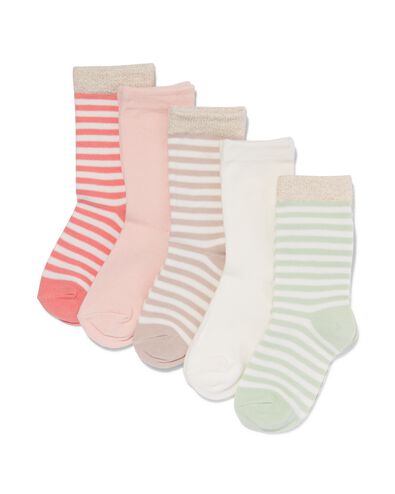 kinder sokken met katoen - 5 paar multi 31/34 - 4360258 - HEMA