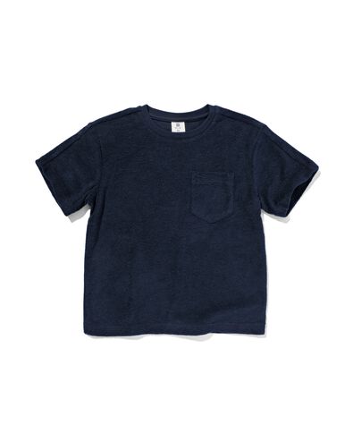kinder t-shirt  donkerblauw 134/140 - 30792634 - HEMA