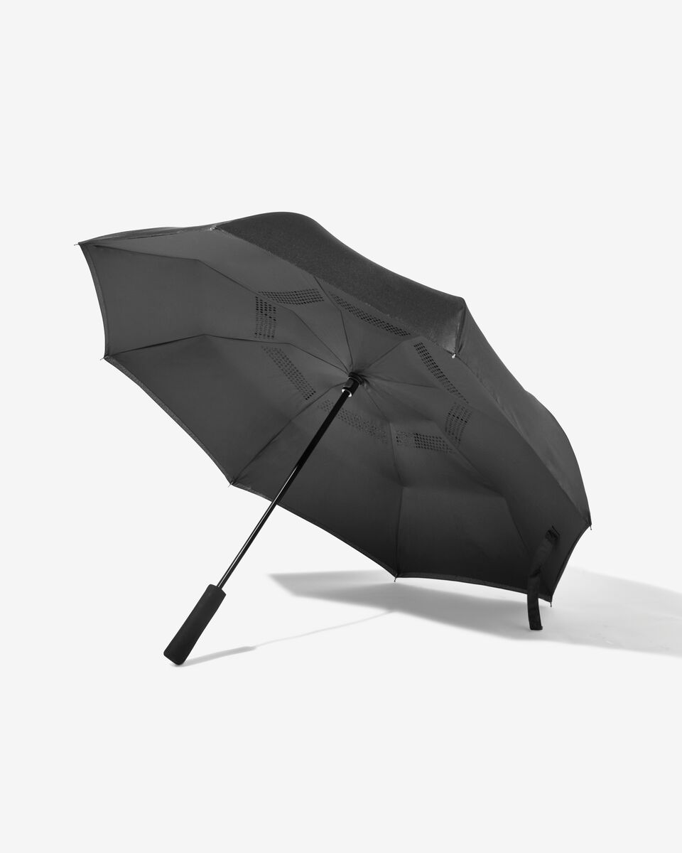 Huiswerk maken Uitgaand Competitief paraplu omgekeerd Ø105cm zwart - HEMA