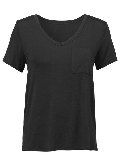 dames t-shirt zwart - 1000011660 - HEMA