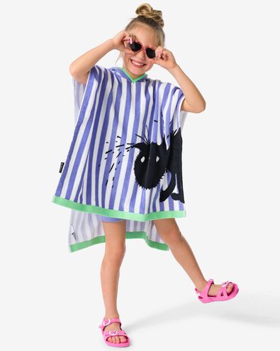 Siepie kinder strandponcho 60x60cm velours - 5250050 - HEMA