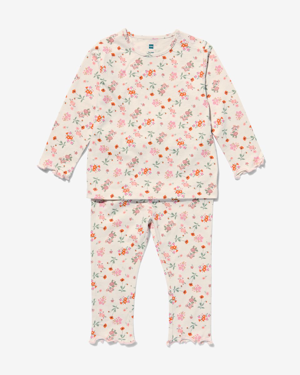 Macadam Gelijkenis Geweldige eik baby pyjama katoen bloemen - HEMA