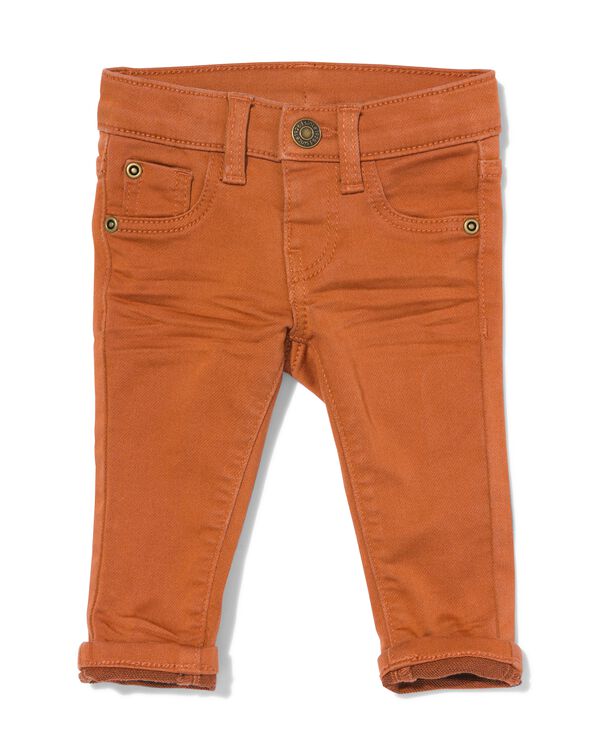 kinder broek jogdenim  bruin bruin - 33182540BROWN - HEMA