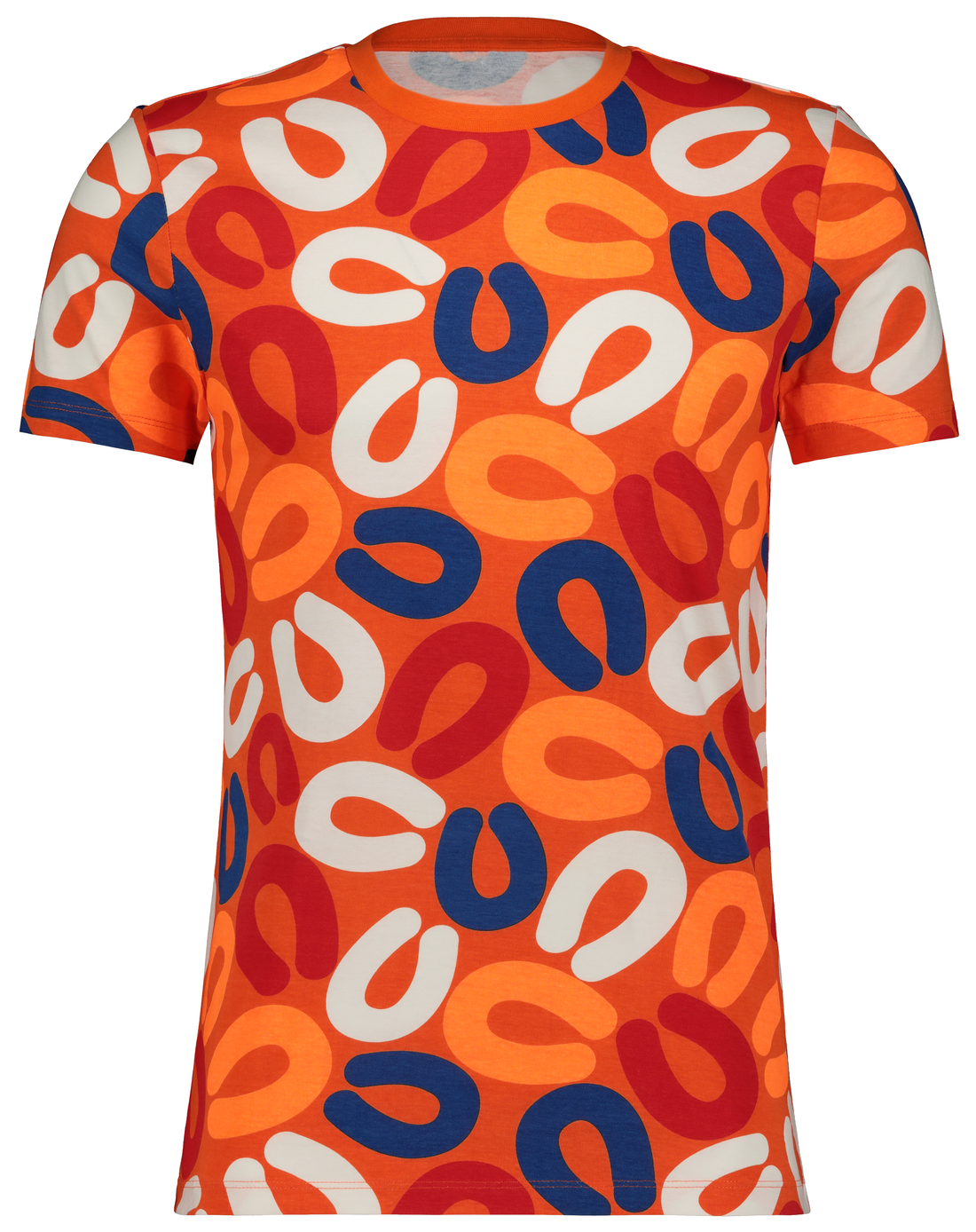 HEMA Heren T shirt Met Rookworsten Oranje (oranje)