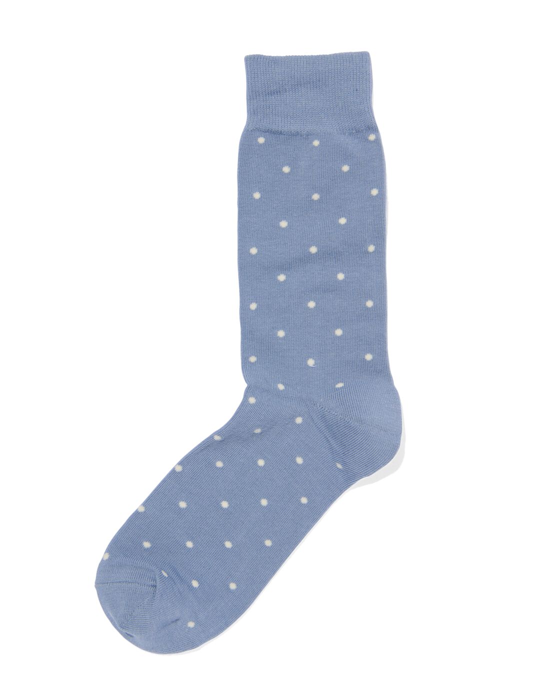 HEMA Heren Sokken Met Katoen Stippen Blauw (blauw)