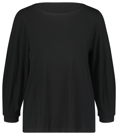 dames t-shirt zwart - 1000023468 - HEMA