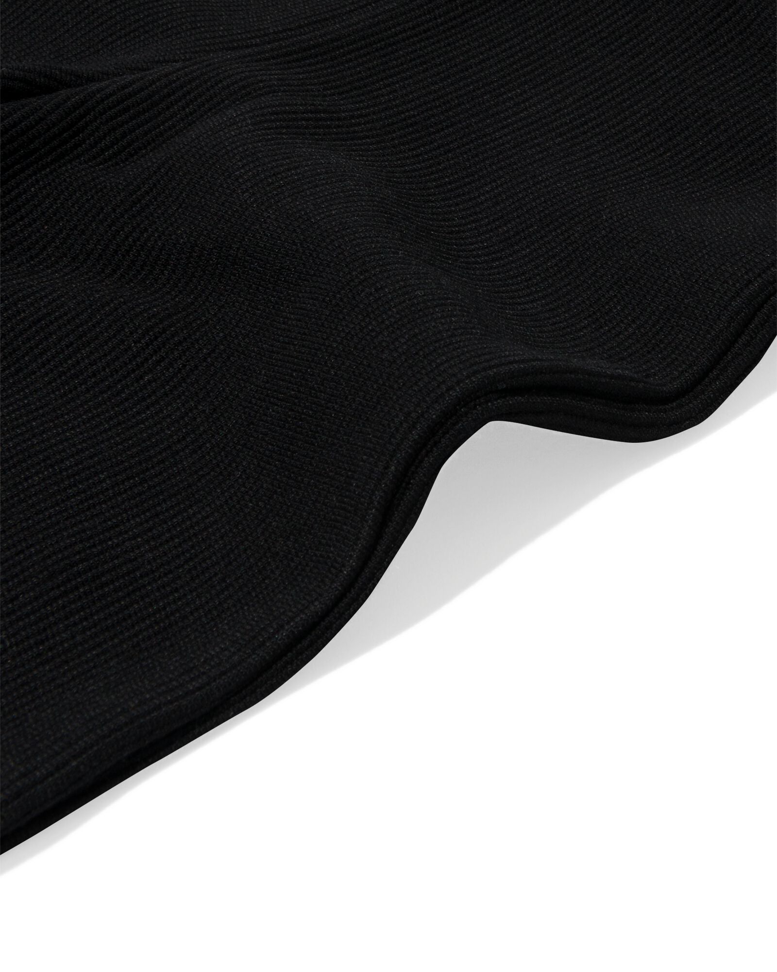kinderlegging flared rib zwart 86/92 - 30890671 - HEMA