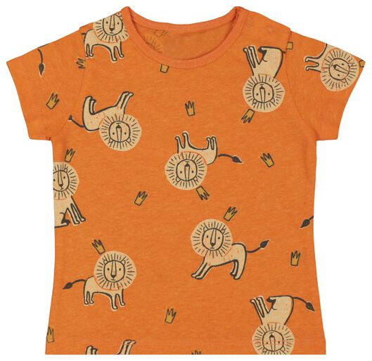 baby t-shirt oranje oranje - 1000018072 - HEMA