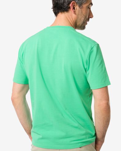 heren t-shirt relaxed fit groen L - 2115416 - HEMA