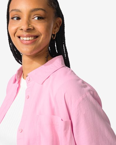 damesblouse Lizzy lichtroze lichtroze - 36288030LIGHTPINK - HEMA