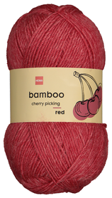 garen wol bamboe 100gram rood rood - 1000029013 - HEMA